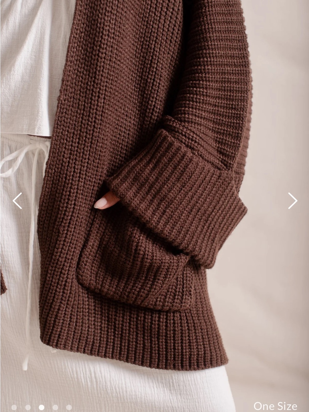 Indigo Luna Tuula Poncho in Cacao - Picture 5 of 8